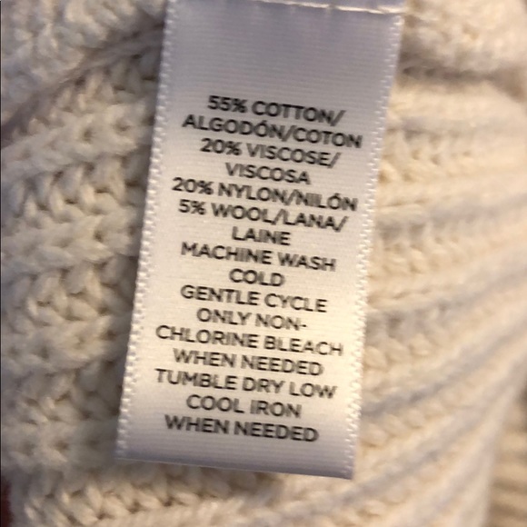 Ann Taylor Loft - white sweater, size S - Picture 5 of 6